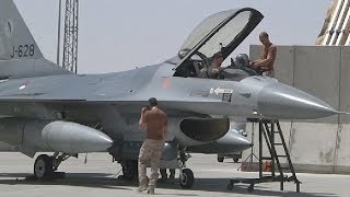 アフガニスタンから撤退するオランダ空軍のF-16戦闘機 Netherlands Air Force [HD]