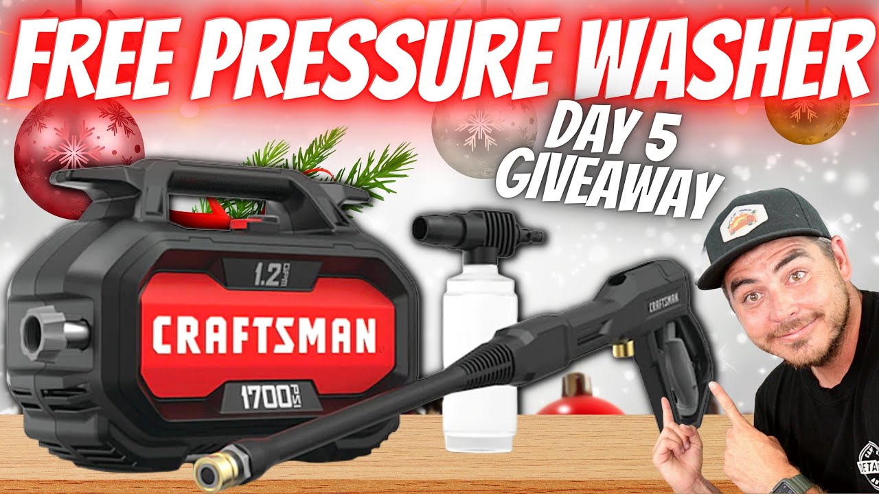 CRAFTSMAN PRESSURE WASHER Day 5 of Detailing Product Giveaways YouTube