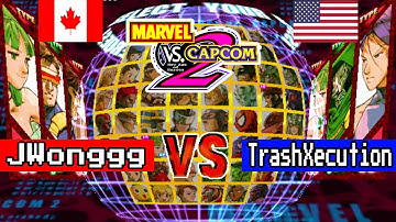JWonggg vs TrashXecution | Marvel vs. Capcom 2 New Age of Heroes  #UmeShoryu #fightcade2