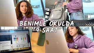 BENİMLE OKULDA 9 SAAT DERS ÇALIŞIN VLOG | ingiltere'de yüksek lisans, üniversite günlükleri