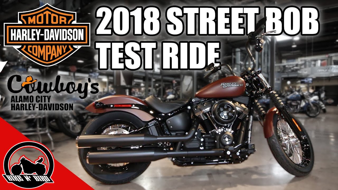 2018 Harley Davidson Street Bob Fxbb Softail Test Ride Youtube