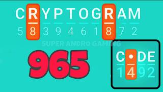 CRYPTOGRAM 965