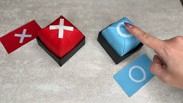 Origami Squid Game /Paper button toy/ squid game paper crafts!