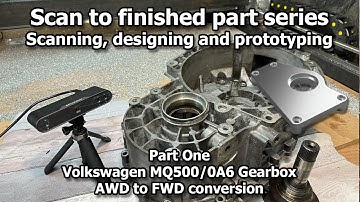 Basic reverse engineering VW MQ500 gearbox. Scan, design, prototype and CNC machine parts - Part One