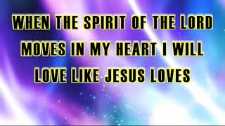 Video thumbnail of "When The Spirit of The Lord | LYRICS | Church in the City Houston"