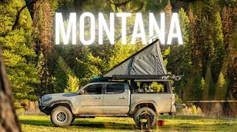 Solo Spring Truck Camping in MONTANA with my Dog