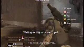 Turtler7 Barret .50 Sniper COD4 Gameplay on Bog
