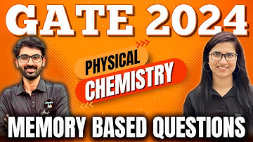 GATE 2024 Chemistry Solutions | Memory Based Questions | Answer Key |Exam Analysis Chemistry|Review