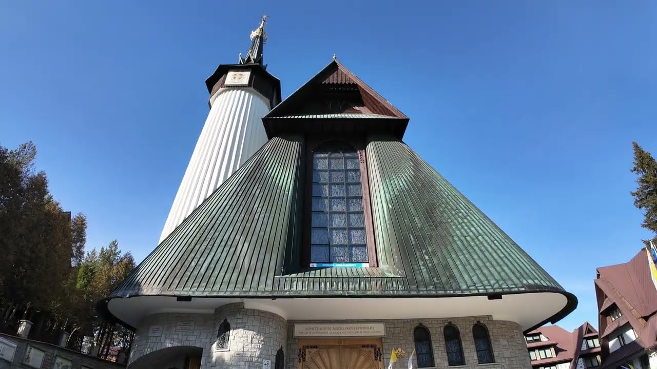 Zakopane Sanktuarium na Krzeptówkach w wiosennym klikacie, cudowne widoki na góry!