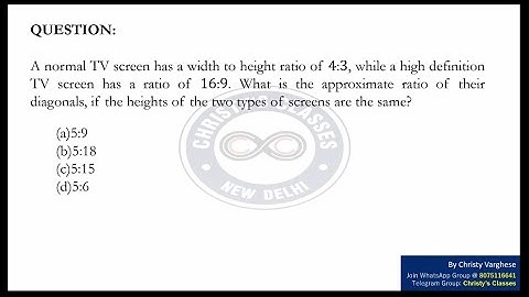 A question on Diagonal ratio | CSIR-NET Dec 2016 | General Aptitude | Anju Mariam Aji