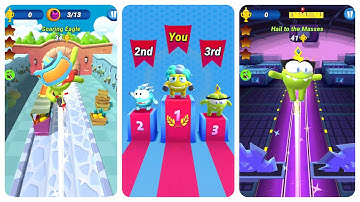 Om Nom Run Multiplayer Gameplay Big Kit vs Super Nom vs Om Nelle