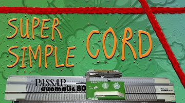 How to Knit a Super Simple Cord on Passap Duomatic 80 Knitting Machine 🧶