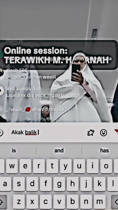 POV: Momen sholat tarawih sambil live streaming. #short