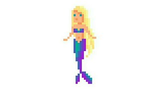 Mermaid /русалка #shorts#mermaid#painting#pixel#art#graphics