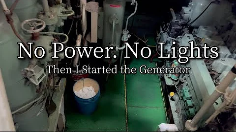 Powering Up a Dead Ship – Real Generator Start-Up from Blackout💡⛴️