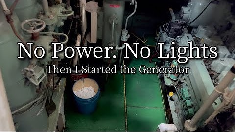 Powering Up a Dead Ship – Real Generator Start-Up from Blackout💡⛴️
