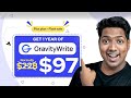 Weekend SALE: Get GravityWrite @ $97 /year