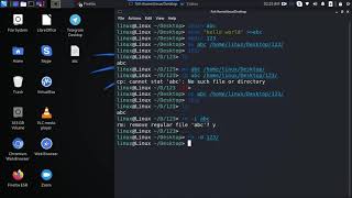 Create/copy/move/delete files and folders in Linux.