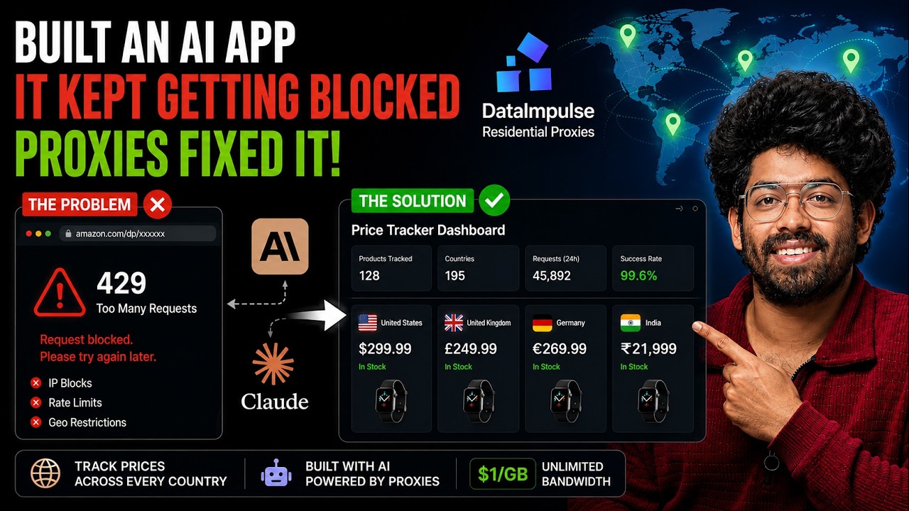 I Built an AI That Tracks Prices Across Every Country (Claude + DataImpulse)