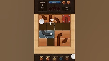 Roll the Ball slide puzzle Moving C Pack Level 20 Solution