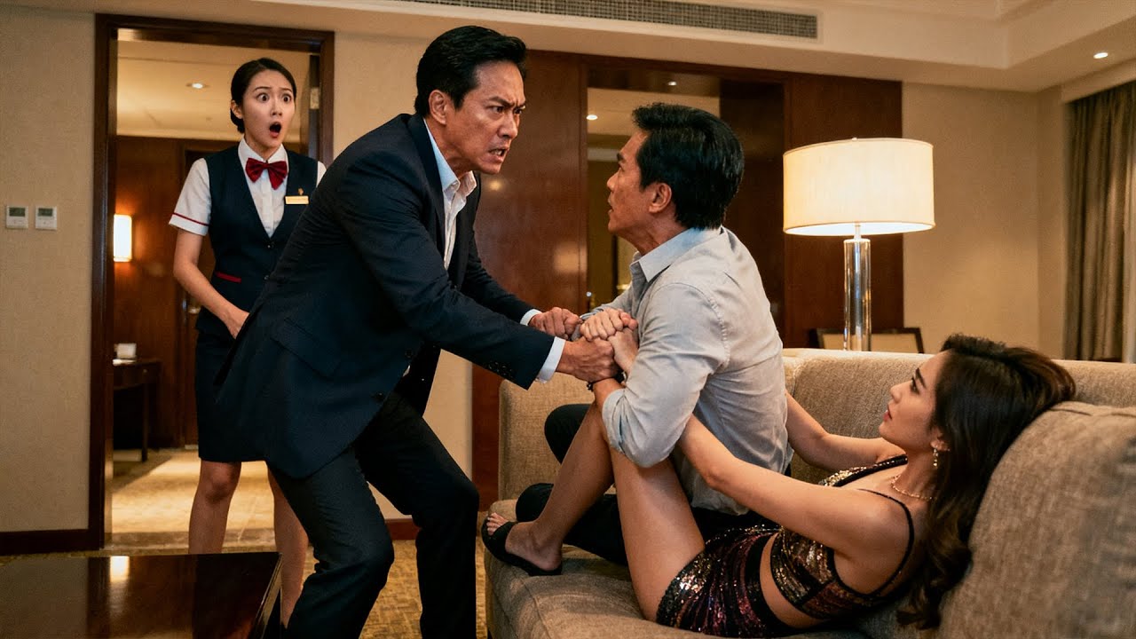 Movie！妻子和老闆在酒店談生意，丈夫踹開房門衝進去就打！