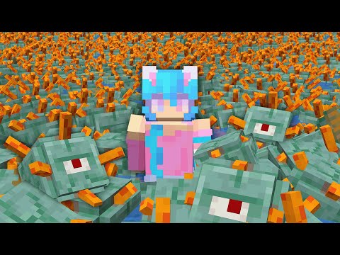 Ruining a Minecraft Server With 1000 Guardians