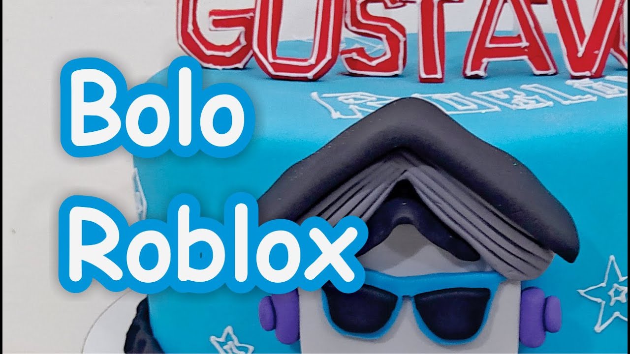 L&L Doce e Arte - Bolo tema Roblox para os 7 anos do Davi