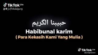 shalawat habibunal karim(lirik)