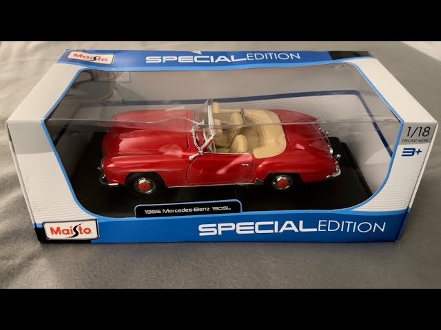Maisto 1955 Mercedes-Benz 190SL Unboxing (Scale 1/18) - YouTube