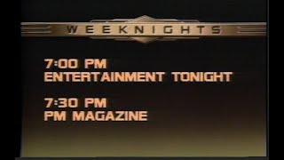 1982 WJKW WJW Evening Lineup Promo
