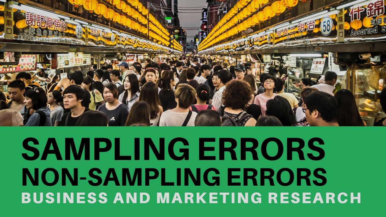 Sampling and Non-Sampling Errors - For surveys and research - YouTube