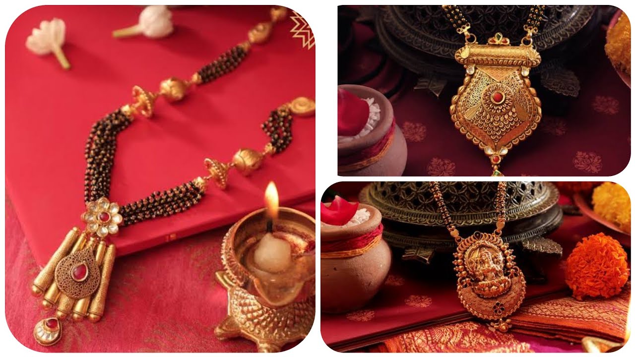 Latest traditional gold mangalsutra designs