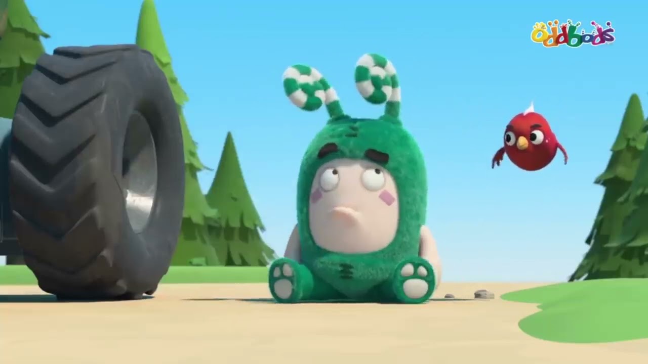Oddbods hotdog 500 has Car Crash scene has a Sparta Mario Kart Remix