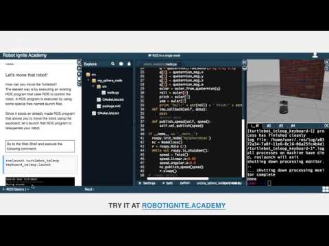 The Construct can create a web based course of your robot