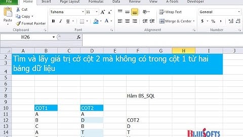 So sánh giá trị giữa hai cột từ hai bảng trong Excel và Add-in A-Tools