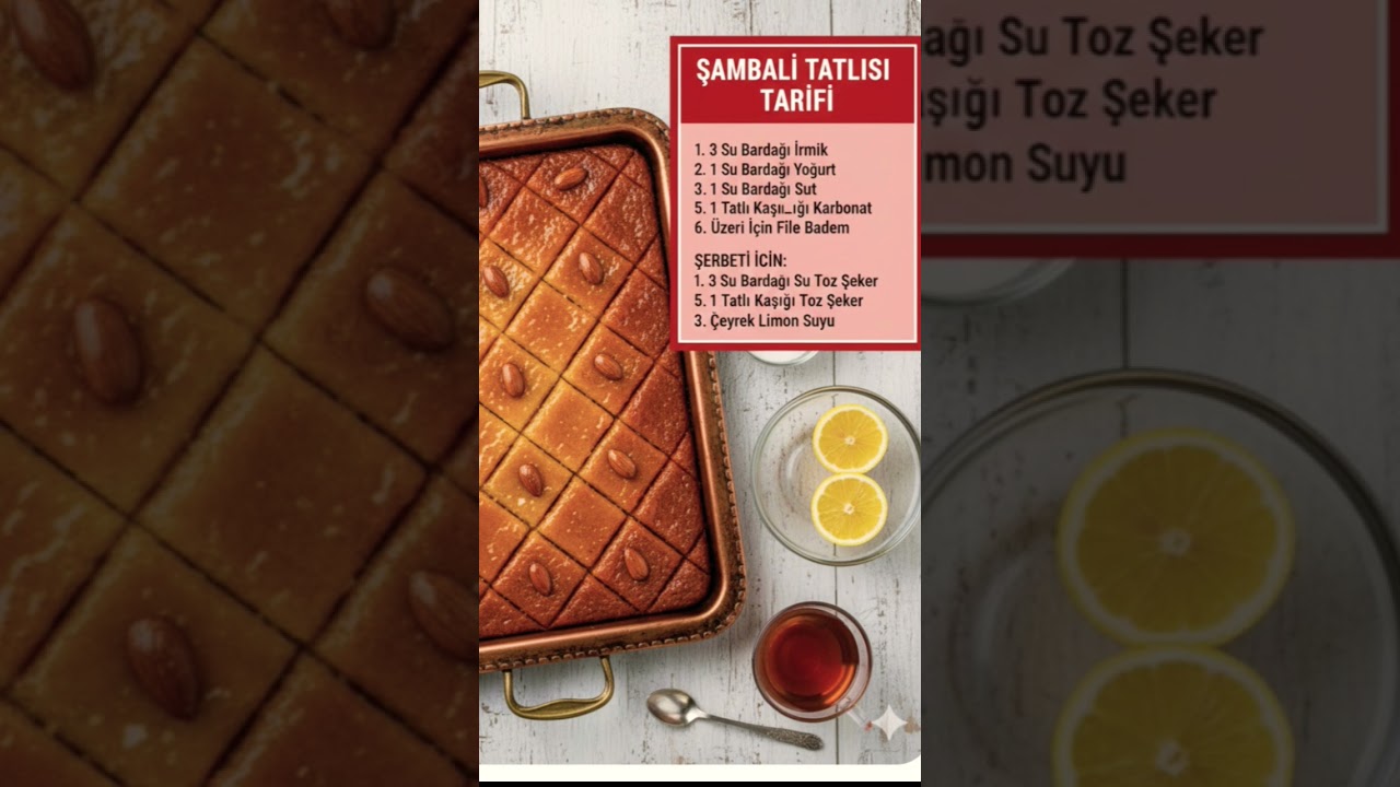 Şambali tatlısı#tatlı#tatlıtarifleri#pratik#şerbetlitatlı#yemektarifleri #tarif #delicious #recipe
