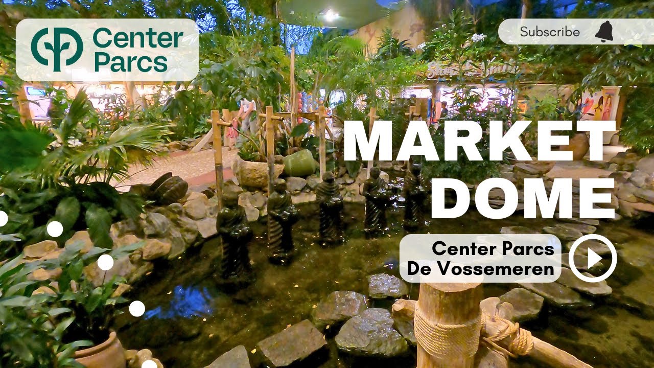 Grote en groene Market Dome op Center Parcs De Vossemeren
