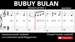 not balok bubuy bulan - piano level 1 - lagu daerah jawa barat / sunda - doremi / solmisasi  - Durasi: 1:50. 