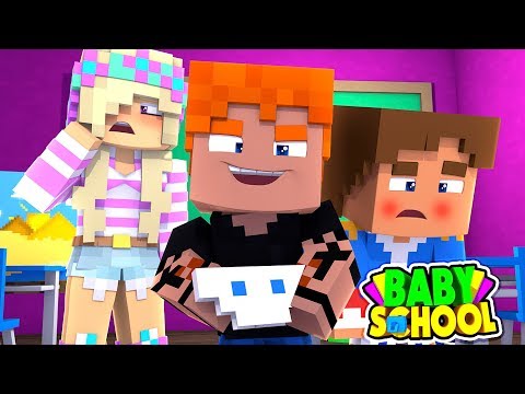 Minecraft BABY SCHOOL-BABY DONNY GETS A WEDGIE!!!