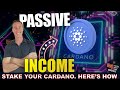 CRYPTO PASSIVE INCOME MADE EASY (ADA CARDANO STAKING GUIDE) DAEDALUS, YOROI, ADALITE WALLET.