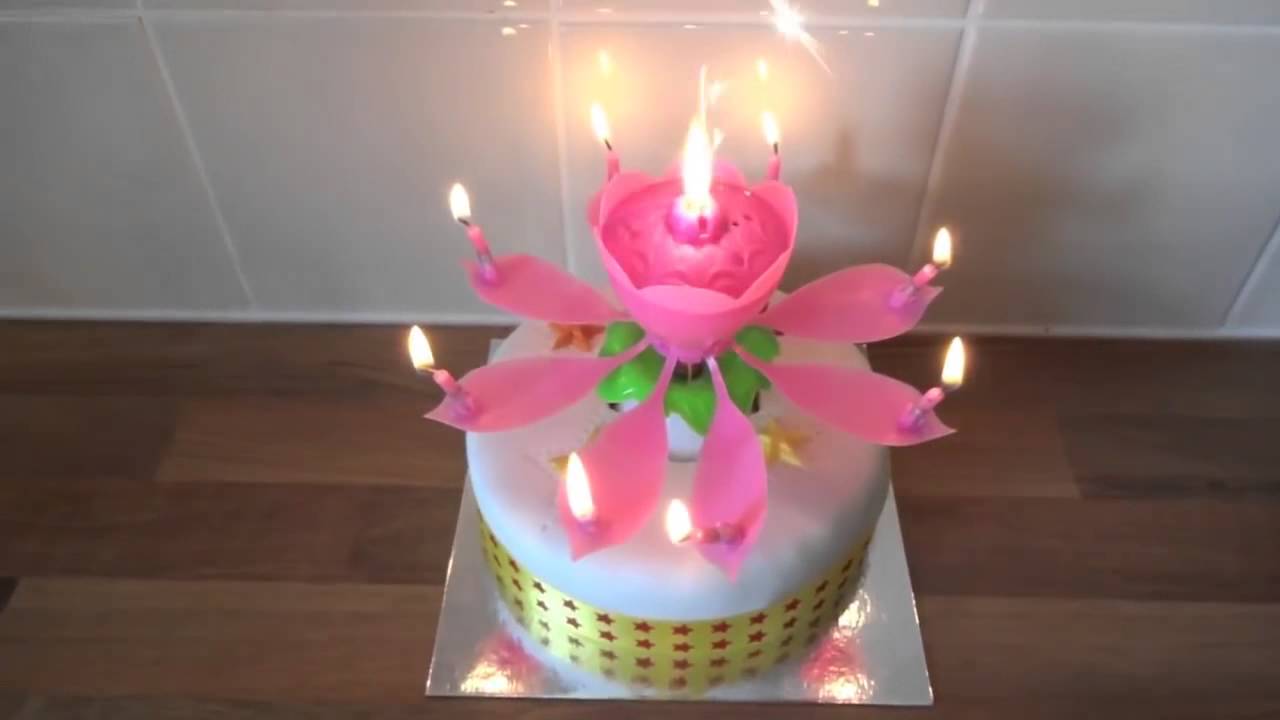 MUSICAL BIRTHDAY CANDLE Rotating Musical Candle YouTube