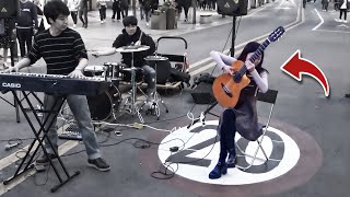 Essa garota GÊNIO no violão toca tão RÁPIDO que as pessoas ficam CHOCADAS!