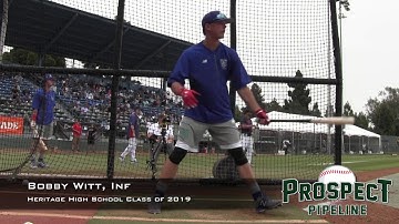 Bobby Witt Prospect Video, Inf, Heritage High School Class of 2019