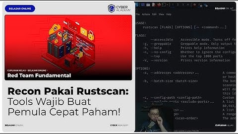 Dari Nol Sampai Paham! Belajar Recon Menggunakan Rustscan | Belajar Online Red Team Fundamental
