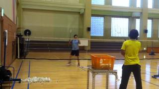 Badminton lesson 20150327(FRI) - smash 3
