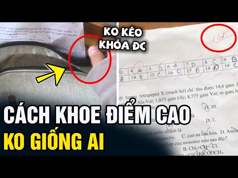 Video Bài kiểm tra hóa được '10 ĐIỂM', nam sinh 'KHOE' suốt... - youtube