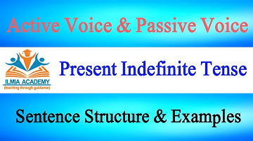 active and passive voice present indefinite tense | present indefinite tense passive voice