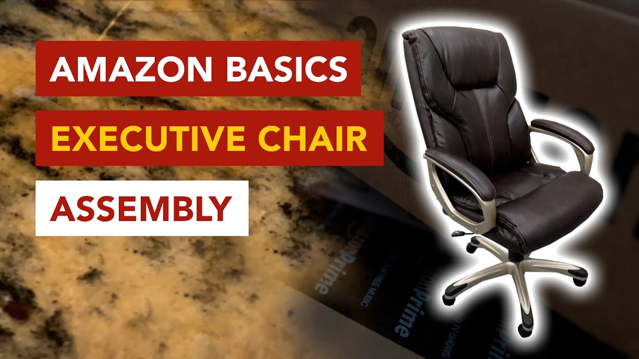 How to Assemble the  Basics High-Back Executive Office Chair
