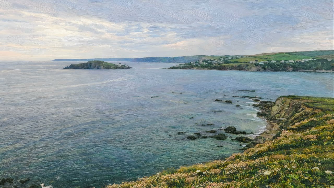 Devon Coastal View | Luxury 4K Wall Art for Frame TV (2 Hours)