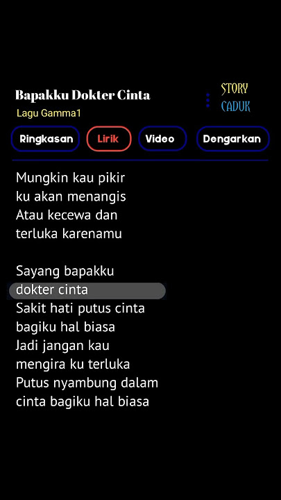 Bapakku Dokter Cinta Lirik Lagu #laguasik #lirikmusic #viral#fyp #masukberanda